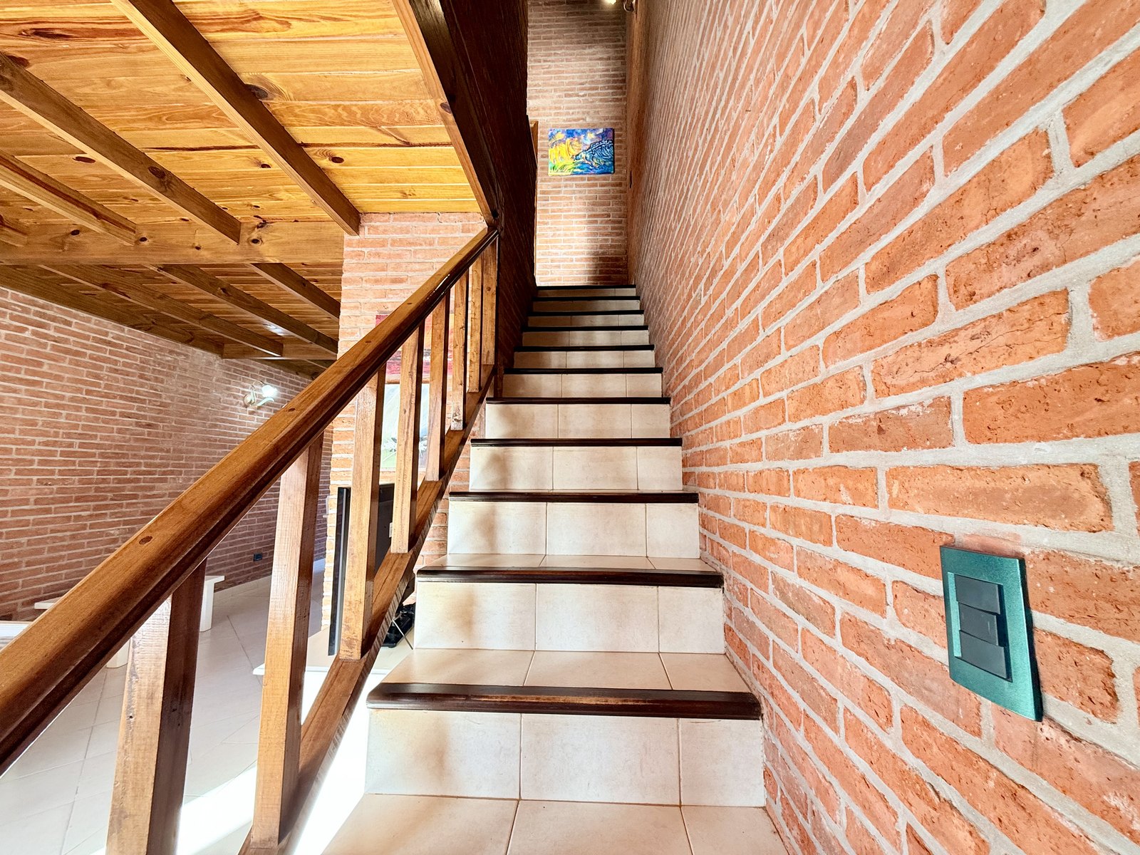 Escalera de la cabaña tipo 2
