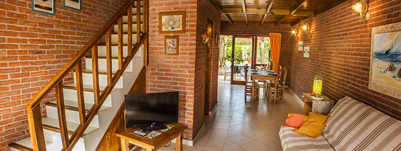 Interior de cabaña